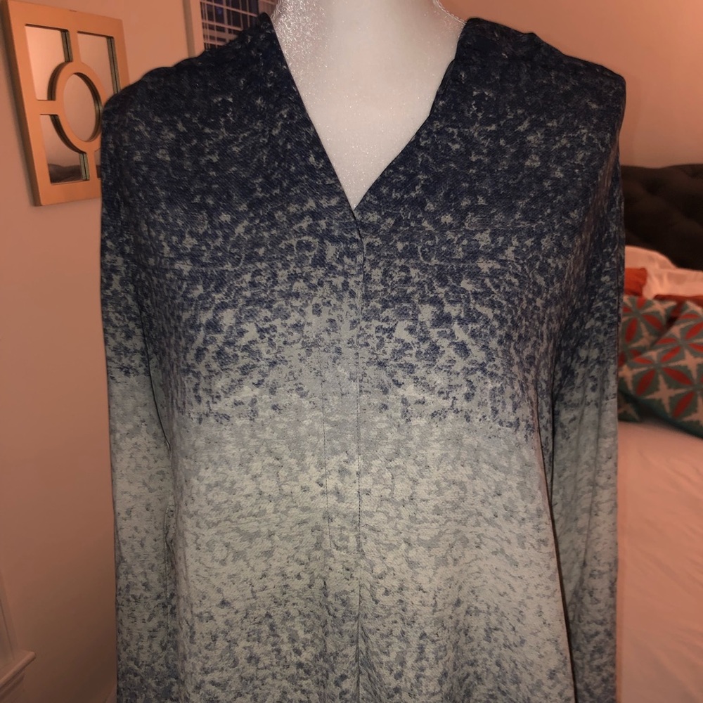Rose and olive blouse